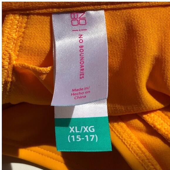 No Boundaries Dark Golden Yellow Bikini Top XL – Full Coverage, Adjustable - Picture 5 of 16